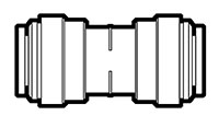 Polypropylene Push-To-Connect Metric Straight Unions