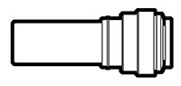 Acetal and Polypropylene Push-To-Connect Stem to Tube ucing Adapter Fittings