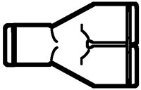 Acetal Push-To-Connect Two Way Divider Adapter Fittings