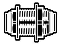 Acetal Push-To-Connect Metric Bulkhead Unions