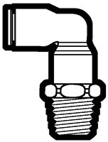 High-Performance Polymer Push-To-Connect and Metric Tube to Swivel Male Adapter Elbows