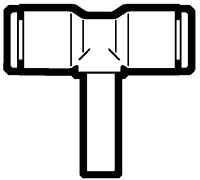 High-Performance Polymer Push-To-Connect and Metric Stem to Tube Adapter Tee Fittings