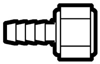 Nylon Plastic Hose Barb to Female Pipe Ball Seat - Swivel Connector Fittings