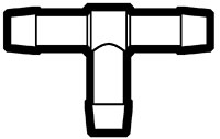 Nylon Plastic Mini Hose Barb Tee Fittings