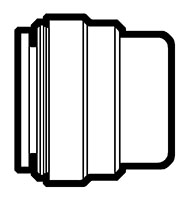 Copper Tube Size (CTS) Twist-To-Lock Test Cap Fittings