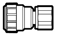 Copper Tube Size (CTS) Twist-To-Lock to Female NPT Adapter Fittings