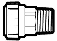 Copper Tube Size (CTS) Twist-To-Lock to Male Pipe Adapter Fittings