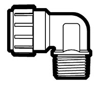 Copper Tube Size (CTS) Twist-To-Lock to Male Pipe Adapter Elbows