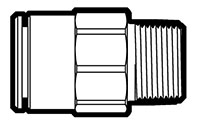 Brass Compliant Copper Tube Size (CTS) to Male Pipe Adapter Fittings