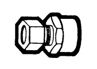 Compliant Compression Tube to Sweat Straight Adapter Fittings