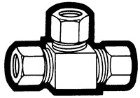 Compliant Plated Union Tee Fittings