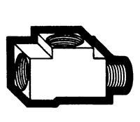 Compliant Brass Female to Male Pipe on Run Street Tee Fittings