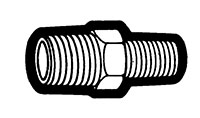 Compliant Brass Male to Male Pipe Reducing Hexagonal Nipple Fittings