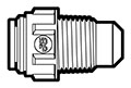 Acetal Push-To-Connect Tube to Male Flare Straight Adapter Fittings