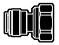 Acetal Push-To-Connect Metric Tube to Female British Standard Parallel Pipe (BSPP) Adapter Fittings