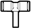 High-Performance Polymer Push-To-Connect and Metric Stem to Tube Adapter Tee Fittings