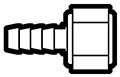 Nylon Plastic Hose Barb to Female Pipe Ball Seat - Swivel Connector Fittings