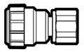 Copper Tube Size (CTS) Twist-To-Lock to Female NPT Adapter Fittings