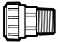 Copper Tube Size (CTS) Twist-To-Lock to Male Pipe Adapter Fittings