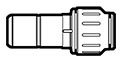 Copper Tube Size (CTS) Twist-To-Lock Stem to ucing Adapter Fittings