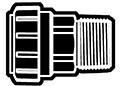 Ultraviolet (UV) Resistant Copper Tube Size (CTS) to Male Pipe Adapter Fittings