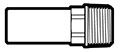 Brass Compliant Copper Tube Size (CTS) Stem to Male Pipe Adapter Fittings